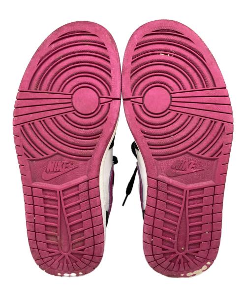 NIKE（ナイキ）NIKE (ナイキ) AIR JORDAN 1 MID ホワイト×パープル サイズ:25cmの古着・服飾アイテム