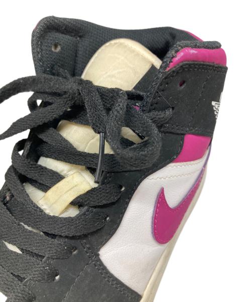 NIKE（ナイキ）NIKE (ナイキ) AIR JORDAN 1 MID ホワイト×パープル サイズ:25cmの古着・服飾アイテム