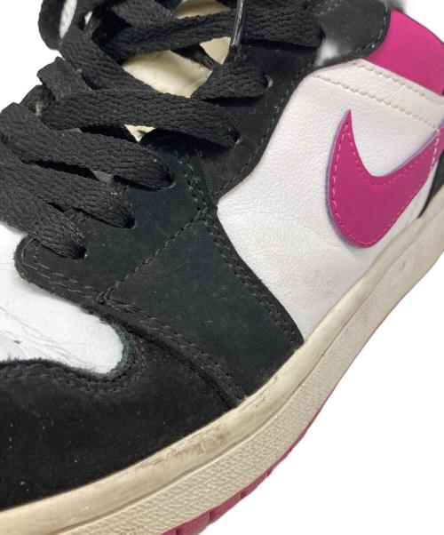 NIKE（ナイキ）NIKE (ナイキ) AIR JORDAN 1 MID ホワイト×パープル サイズ:25cmの古着・服飾アイテム
