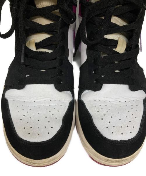 NIKE（ナイキ）NIKE (ナイキ) AIR JORDAN 1 MID ホワイト×パープル サイズ:25cmの古着・服飾アイテム