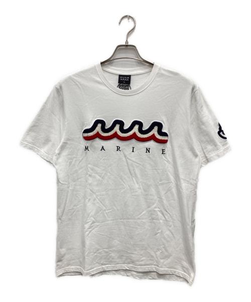 muta MARINE（ムータマリン）muta MARINE (ムータマリン) ロゴカットソー ホワイト サイズ:XLの古着・服飾アイテム