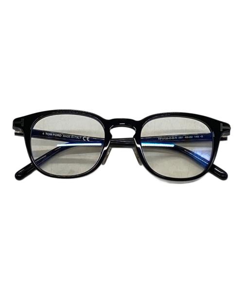 TOM FORD（トムフォード）TOM FORD (トムフォード) ウェリントン型眼鏡 ブラック サイズ:48□22 145の古着・服飾アイテム