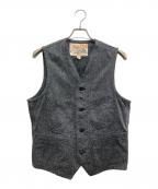 SUGAR CANEシュガーケーン）の古着「9oz. BLACK COVERT WORK VEST」｜グレー