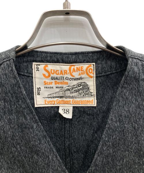 SUGAR CANE（シュガーケーン）SUGAR CANE (シュガーケーン) 9oz. BLACK COVERT WORK VEST グレー サイズ:38の古着・服飾アイテム