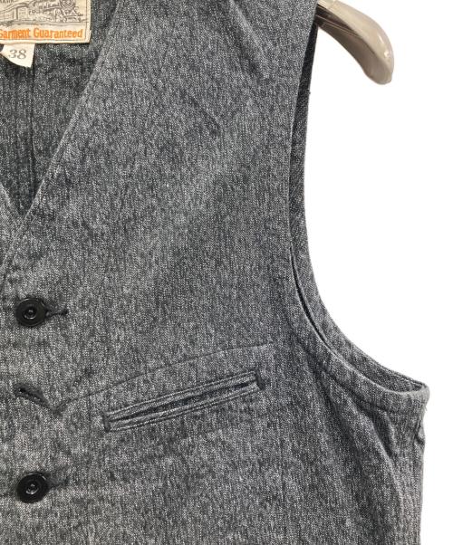 SUGAR CANE（シュガーケーン）SUGAR CANE (シュガーケーン) 9oz. BLACK COVERT WORK VEST グレー サイズ:38の古着・服飾アイテム