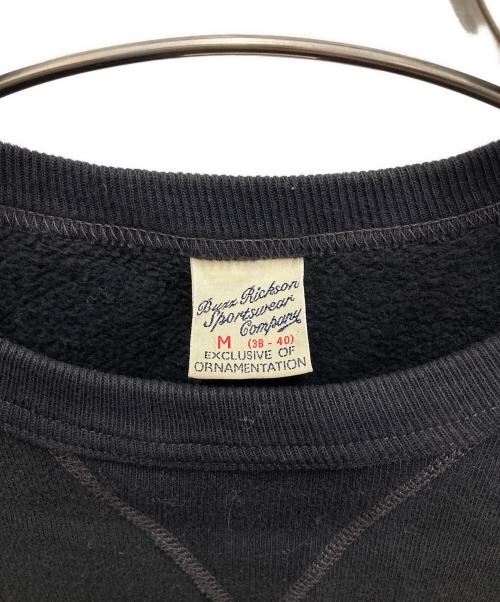 BUZZ RICKSON'S（バズリクソンズ）BUZZ RICKSON'S (バズリクソンズ) SET-IN CREW SWEAT ブラック サイズ:Mの古着・服飾アイテム