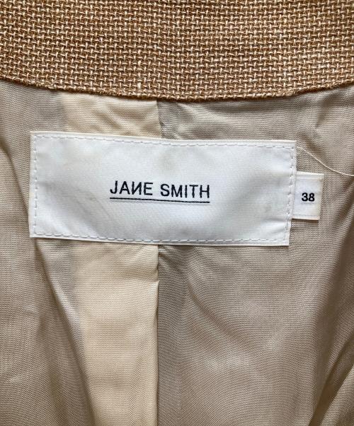JANE SMITH（ジェーンスミス）JANE SMITH (ジェーンスミス) ノーカラージャケット ベージュ サイズ:38の古着・服飾アイテム