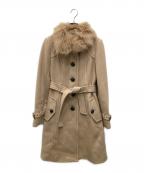 BURBERRY BLUE LABELバーバリーロンドンブルーレーベル）の古着「ウールトレンチコート」｜ベージュ