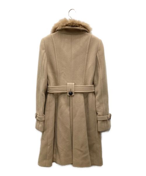 BURBERRY BLUE LABEL（バーバリーロンドンブルーレーベル）BURBERRY BLUE LABEL (バーバリーロンドンブルーレーベル) ウールトレンチコート ベージュ サイズ:38の古着・服飾アイテム