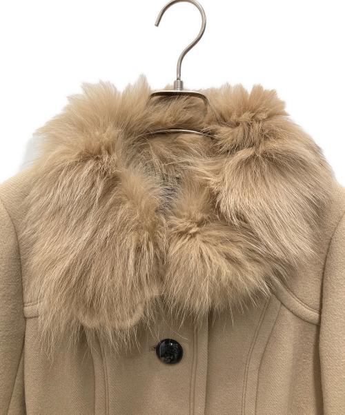 BURBERRY BLUE LABEL（バーバリーロンドンブルーレーベル）BURBERRY BLUE LABEL (バーバリーロンドンブルーレーベル) ウールトレンチコート ベージュ サイズ:38の古着・服飾アイテム