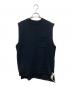POSTELEGANT（ポステレガント）の古着「COTTON BOUCLE KNIT VEST/コットン ブークレ ニット ベスト」｜ブラック