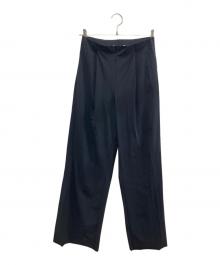 PHEENY（フィーニー）の古着「Recycle nylon trucot 1 tuck wide pant」｜ブラック