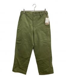 HTS"Harrow Town Store"（エイチティーエス ハロゥ タウン ストアー）の古着「ベイカーパンツ」｜オリーブ