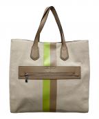 MICHAEL KORSマイケル・コース）の古着「KEMPNERストライプ トートバッグ」｜ベージュ