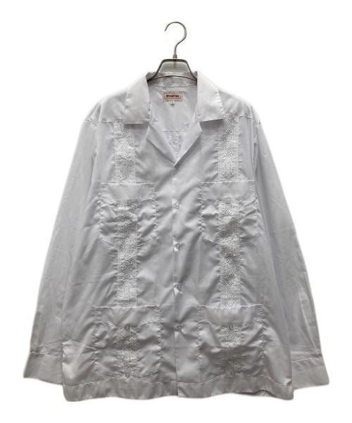 my cuban store（マイキューバシャツ）my cuban store (マイキューバシャツ) キューバシャツ ホワイト サイズ:Lの古着・服飾アイテム