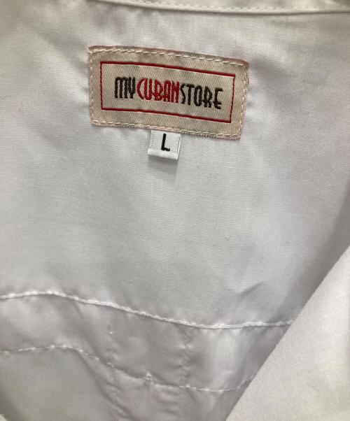 my cuban store（マイキューバシャツ）my cuban store (マイキューバシャツ) キューバシャツ ホワイト サイズ:Lの古着・服飾アイテム
