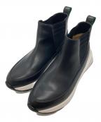 LANVIN en Bleuランバンオンブルー）の古着「サイドゴアミッドカットスニーカー」｜ブラック