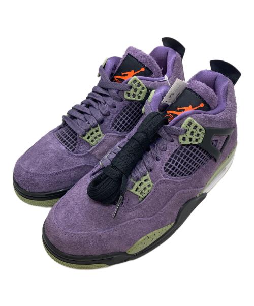 NIKE（ナイキ）NIKE (ナイキ) Women's Air Jordan 4 パープル サイズ:25 未使用品の古着・服飾アイテム