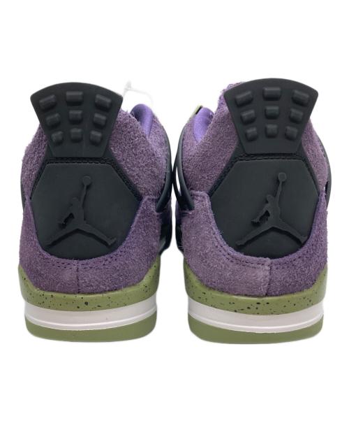 NIKE（ナイキ）NIKE (ナイキ) Women's Air Jordan 4 パープル サイズ:25 未使用品の古着・服飾アイテム