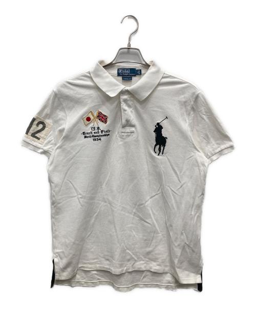 POLO RALPH LAUREN（ポロ・ラルフローレン）POLO RALPH LAUREN (ポロ・ラルフローレン) ポニー刺繍ポロシャツ ホワイト サイズ:XLの古着・服飾アイテム
