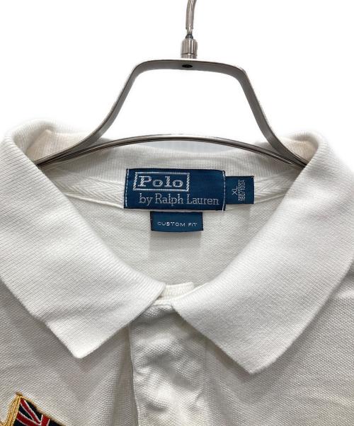 POLO RALPH LAUREN（ポロ・ラルフローレン）POLO RALPH LAUREN (ポロ・ラルフローレン) ポニー刺繍ポロシャツ ホワイト サイズ:XLの古着・服飾アイテム