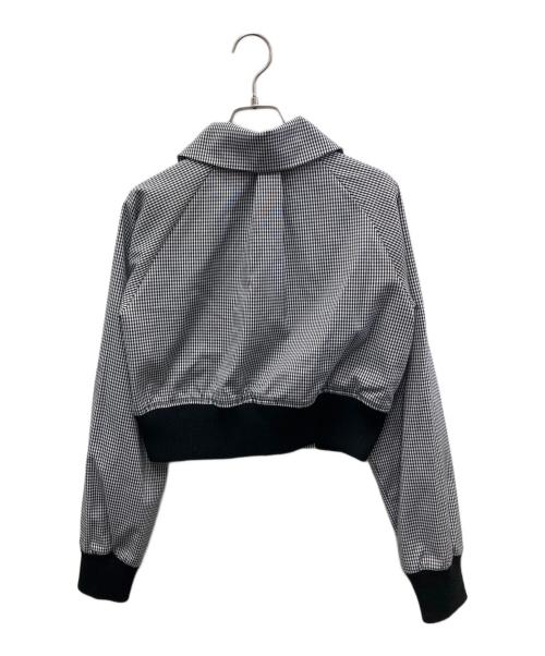 MISTREASS（ミストレアス）MISTREASS (ミストレアス) チェック柄ジャケット ホワイト×ブラック サイズ:Fの古着・服飾アイテム