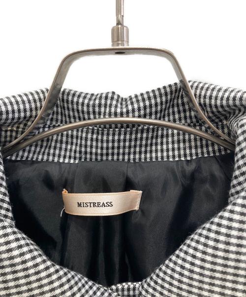 MISTREASS（ミストレアス）MISTREASS (ミストレアス) チェック柄ジャケット ホワイト×ブラック サイズ:Fの古着・服飾アイテム