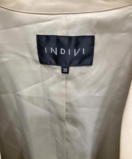 INDIVI（インディヴィ）INDIVI (インディヴィ) パパシャンブレートレンチコート ベージュ サイズ:Mの古着・服飾アイテム
