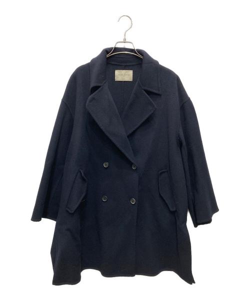 UNITED ARROWS TOKYO（ユナイテッドアローズトウキョウ）UNITED ARROWS TOKYO (ユナイテッドアローズトウキョウ) リバーミドルテーラードコート ネイビー サイズ:38の古着・服飾アイテム