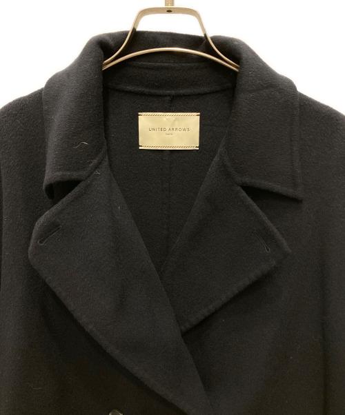 UNITED ARROWS TOKYO（ユナイテッドアローズトウキョウ）UNITED ARROWS TOKYO (ユナイテッドアローズトウキョウ) リバーミドルテーラードコート ネイビー サイズ:38の古着・服飾アイテム