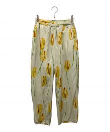 TOLIGHT×JOURNAL STANDARD（トライト×ジャーナルスタンダード）の古着「TULIPプリントパンツ」｜イエロー