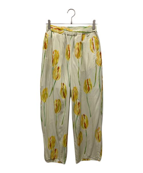 TOLIGHT（トライト）TOLIGHT (トライト) JOURNAL STANDARD (ジャーナルスタンダード) TULIPプリントパンツ イエロー サイズ:36の古着・服飾アイテム