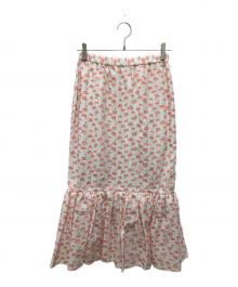 IENA（イエナ）の古着「カットジャガードスカート」｜ピンク