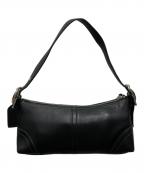 COACHコーチ）の古着「レザーワンショルダーバッグ」｜ブラック