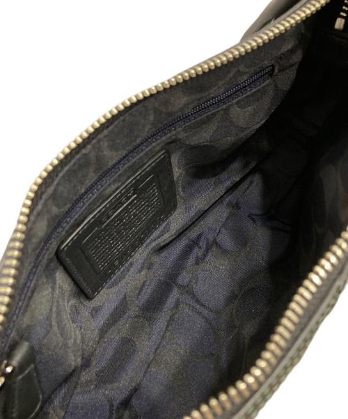COACH（コーチ）COACH (コーチ) レザーワンショルダーバッグ ブラックの古着・服飾アイテム
