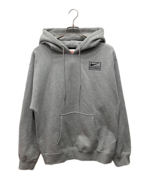 NIKE（ナイキ）NIKE (ナイキ) stussy (ステューシー) NRG Washed Hoodie グレー サイズ:XSの古着・服飾アイテム