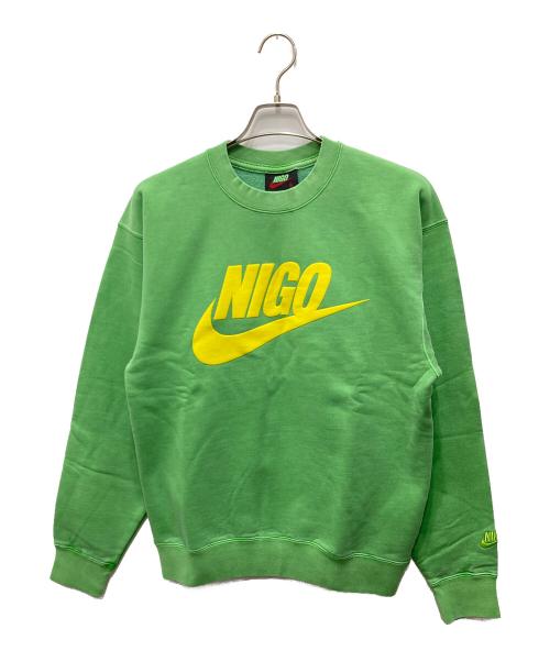 NIKE（ナイキ）NIKE (ナイキ) NIGO (二ゴー) NRG Crew Fleece グリーン サイズ:S 未使用品の古着・服飾アイテム