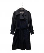 Aquascutumアクアスキュータム）の古着「ライナー付トレンチコート」｜ネイビー