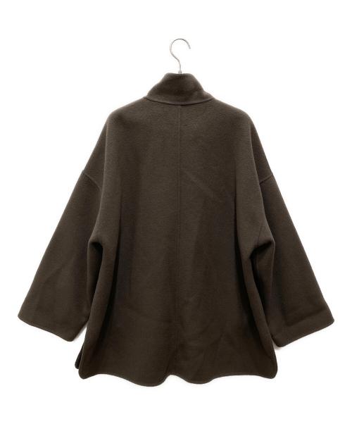 SLOBE IENA（スローブ イエナ）SLOBE IENA (スローブ イエナ) souple woolダブルフェイススタンドコート/スープル・ウール ダブルフェイススタンドコート ブラウン サイズ:表記無し(実寸ご確認ください）の古着・服飾アイテム