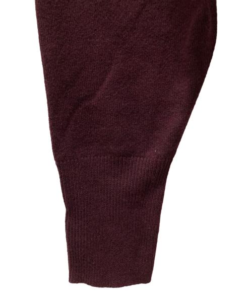 SLOBE IENA（スローブ イエナ）SLOBE IENA (スローブ イエナ) Vネックえり付きニット ボルドー サイズ:表記無し(実寸ご確認ください）の古着・服飾アイテム