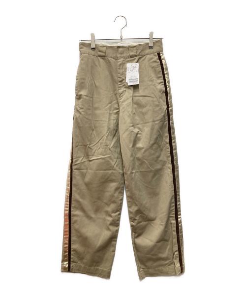 SLOBE IENA（スローブ イエナ）SLOBE IENA (スローブ イエナ) ワーカーズチノサイドラインスラックス ベージュ サイズ:36 未使用品の古着・服飾アイテム