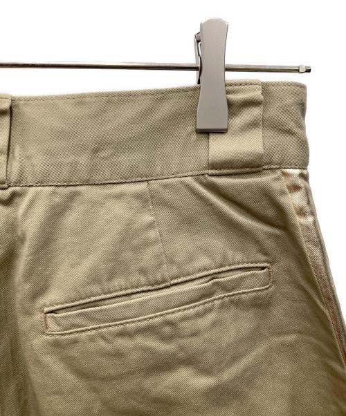 SLOBE IENA（スローブ イエナ）SLOBE IENA (スローブ イエナ) ワーカーズチノサイドラインスラックス ベージュ サイズ:36 未使用品の古着・服飾アイテム