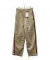 SLOBE IENA（スローブ イエナ）の古着「ワーカーズチノサイドラインスラックス」｜ベージュ