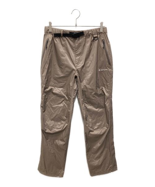 Snow peak（スノーピーク）snow peak (スノーピーク) 2.5レイヤーレインパンツ ブラウン サイズ:Mの古着・服飾アイテム