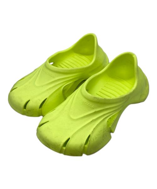 BALENCIAGA（バレンシアガ）BALENCIAGA (バレンシアガ) モールドクロースドラバーサンダル ライムイエロー サイズ:26.5の古着・服飾アイテム