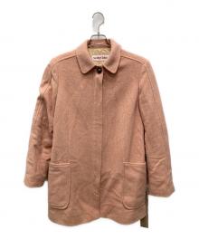 SEE BY CHLOE（シーバイクロエ）の古着「ウールナイロンハーフコート」｜ピンク