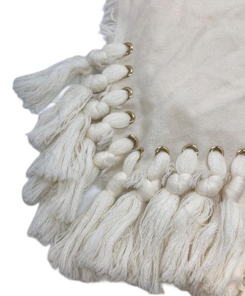 Chloe（クロエ）Chloe (クロエ) シルクカシミヤ混ウールストール/ショール ホワイト 未使用品の古着・服飾アイテム