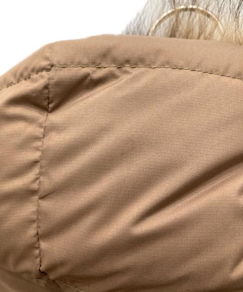 dunhill（ダンヒル）dunhill (ダンヒル) フィンラクーンファー フーデッドダウンパーカー ブラウン サイズ:Mの古着・服飾アイテム