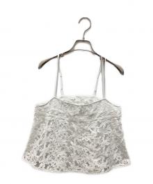 IENA（イエナ）の古着「レースショートキャミソール」｜ホワイト