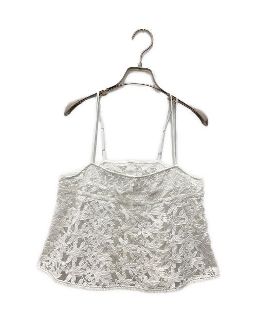 IENA（イエナ）IENA (イエナ) レースショートキャミソール ホワイト サイズ:不明（実寸をご確認ください）の古着・服飾アイテム